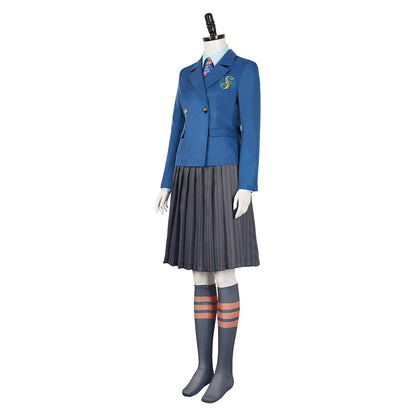 Blue Shiz School Uniform Adult University Cosplay Costume