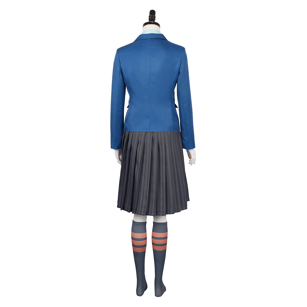 Blue Shiz School Uniform Adult University Cosplay Costume