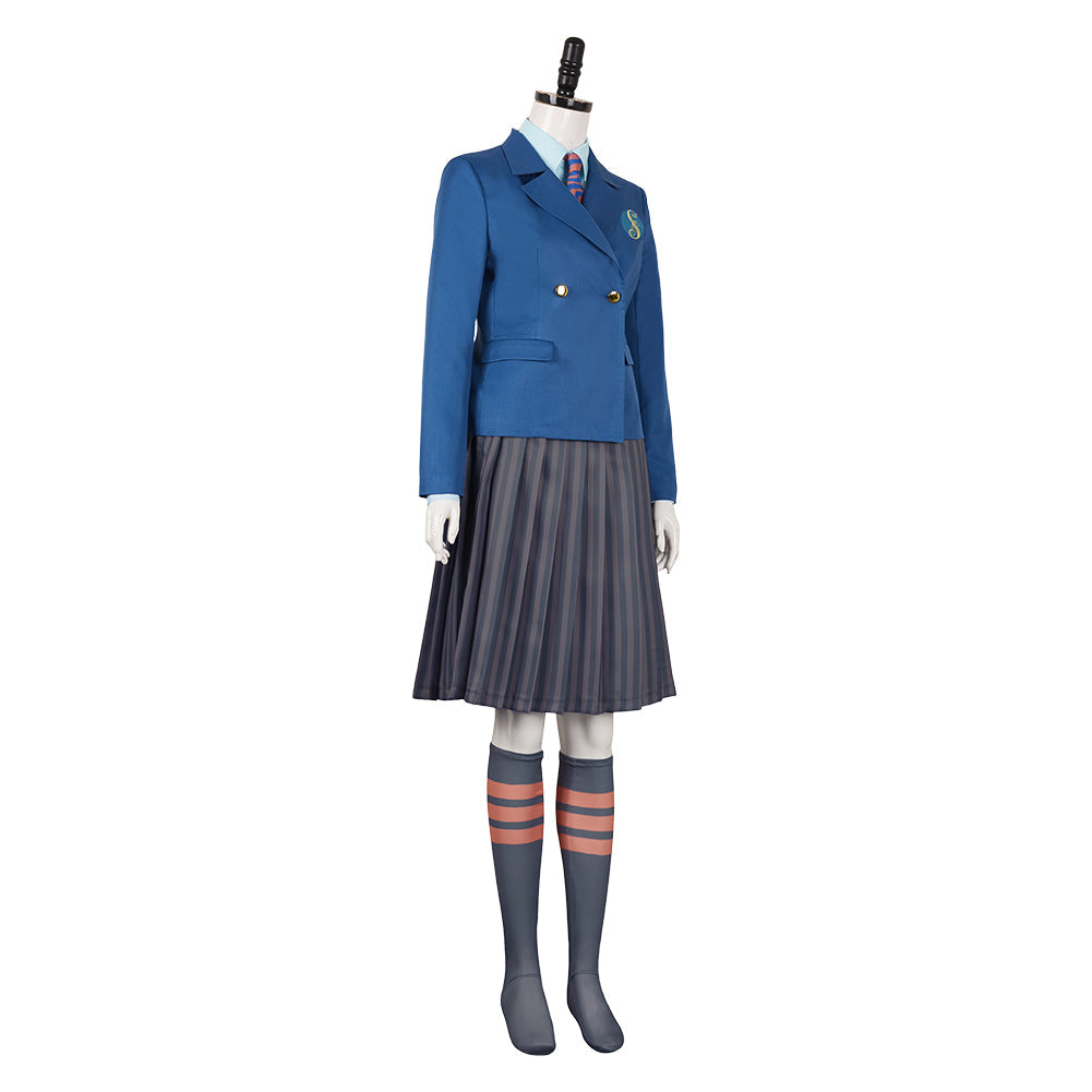 Blue Shiz School Uniform Adult University Cosplay Costume