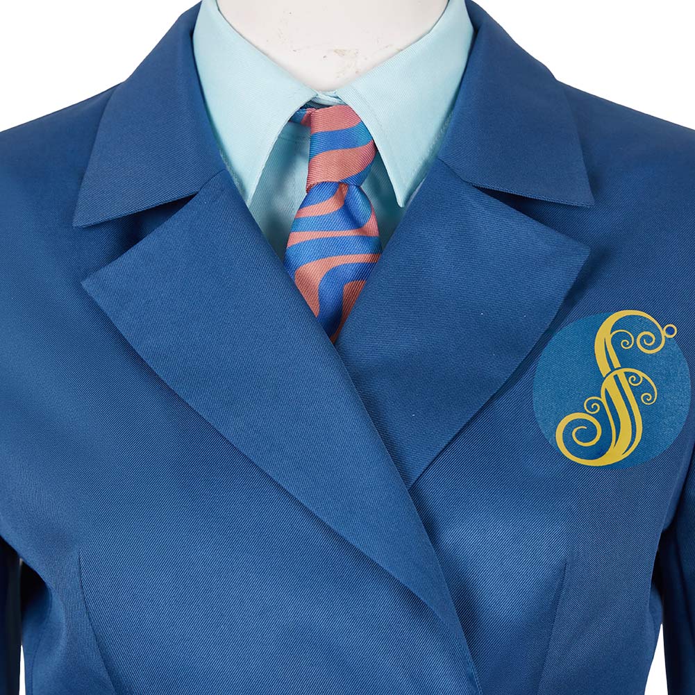 Blue Shiz School Uniform Adult University Cosplay Costume