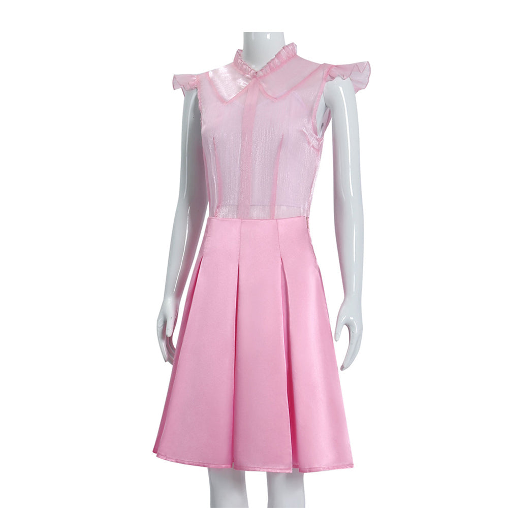 Women Glinda Outfit Pink Tops Skirt and Underwear 3pcs Glinda Dress Suit Costume