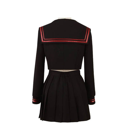 Yuzuha Shiba Costume Female School Girl Cosplay Outfit Sailor School Uniform