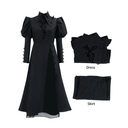 Adult Elphaba Costume The Witch Black Dress Wig for Carnival Party