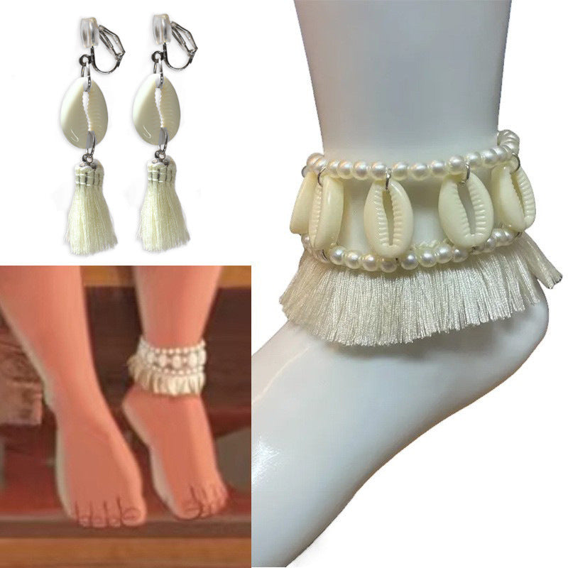 Moanna Cosplay Accessories Moanna Anklet Earrings